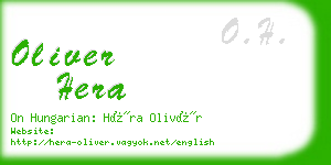 oliver hera business card